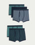 Marks & Spencer "5pk Cotton Rich Stretch Cool & Fresh™ Geometric Trunks"